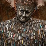 The Knife Angel - The statue in Bury aims to raise awareness about violence and the importance of reducing it.